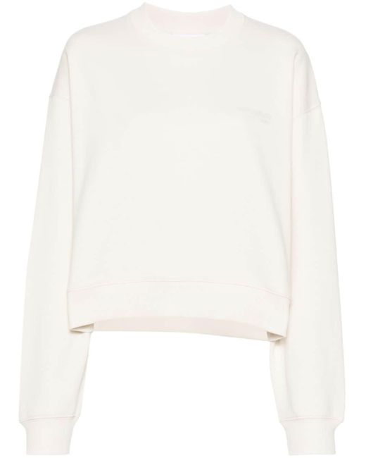 Axel Arigato White Logo-print Cotton Sweatshirt