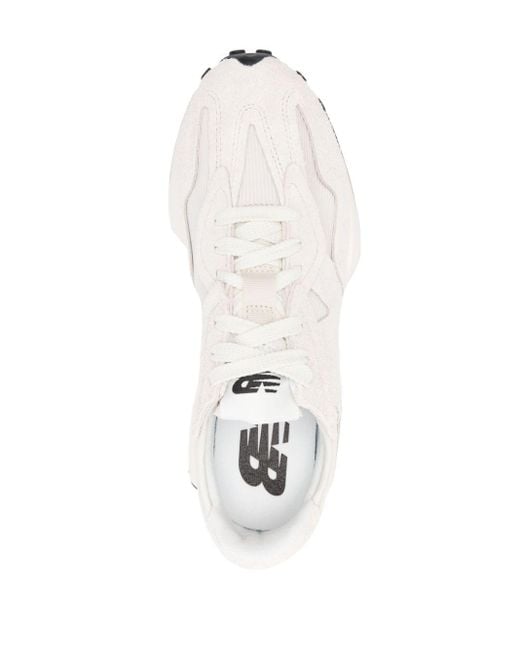 New Balance White 327 Sneakers for men