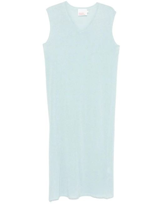 ABSOLUT CASHMERE Blue Melanie Midi Dress