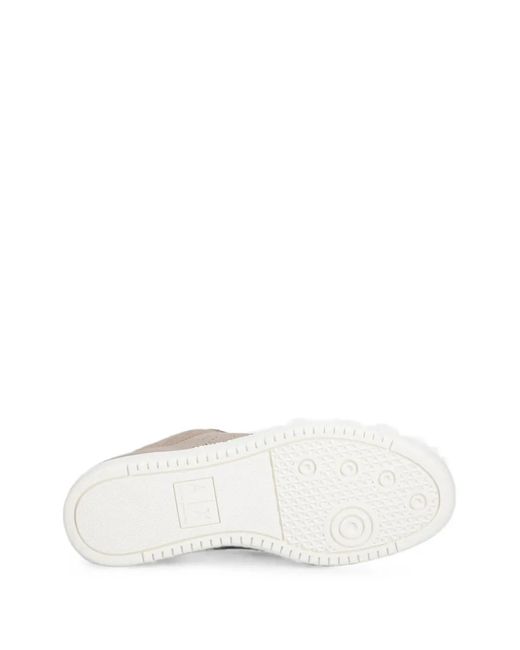 ARMANI EXCHANGE Natural Perforated Logo Sneakers
