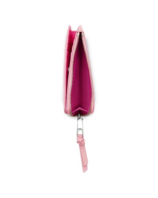 Marc Jacobs Pink Leather Zip Wallet