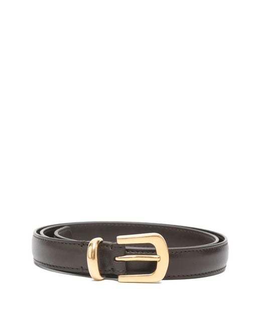 The Row White Gold-tone Buckle Belt