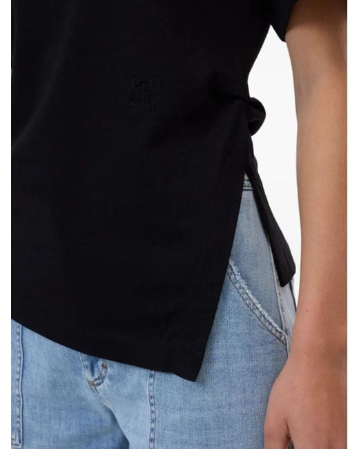 Closed Black Side-Split T-Shirt