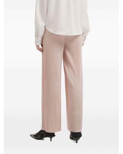 B+ AB Pink Relaxed Plissé Trousers