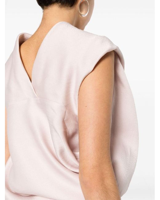 Top drappeggiato di Issey Miyake in Pink