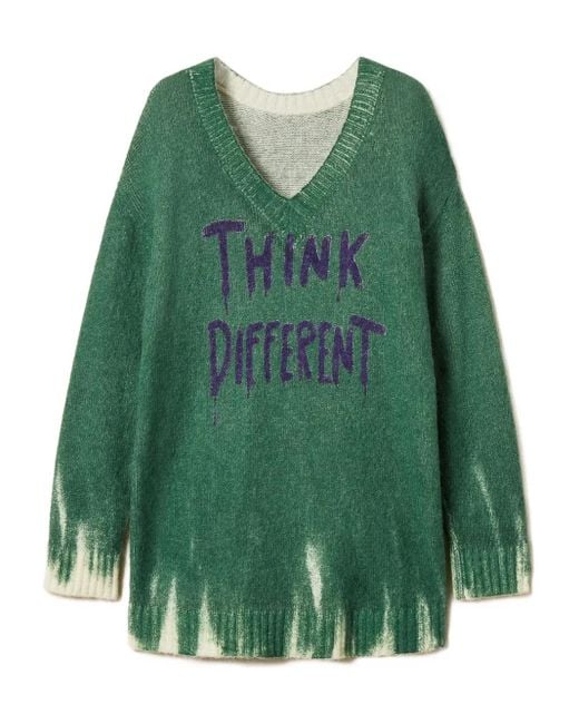 Twinset Vネック プルオーバー Green