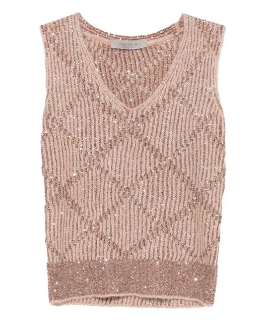 Maglione Con Paillettes di D.exterior in Pink