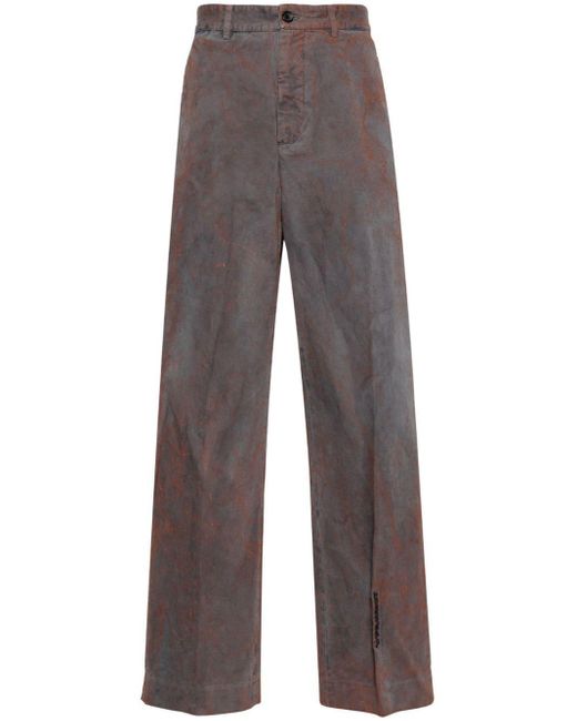 Pantalones con logo bordado Y. Project de color Gray