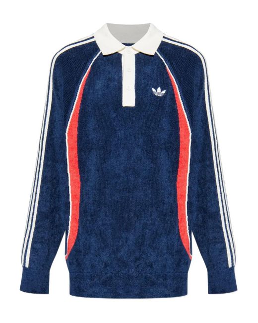 Adidas Blue Retro Remix Teamgeist Polo Sweater for men