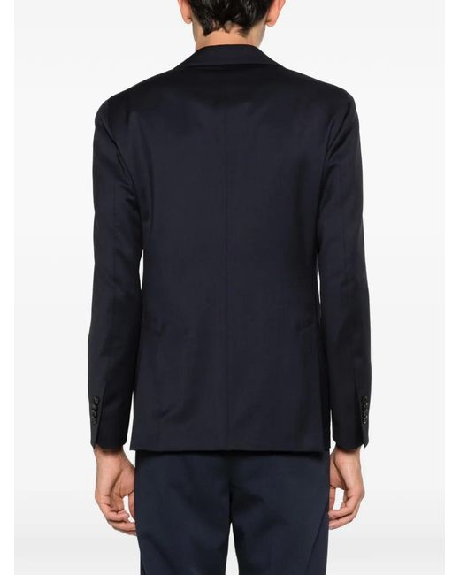 Lardini Blue Notched-Lapel Blazer for men
