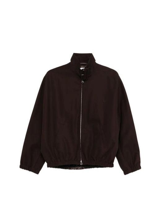 Courreges Black Zip-Up Bomber Jacket for men