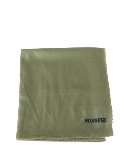 Sciarpa Con Ricamo di Missoni in Green da Uomo