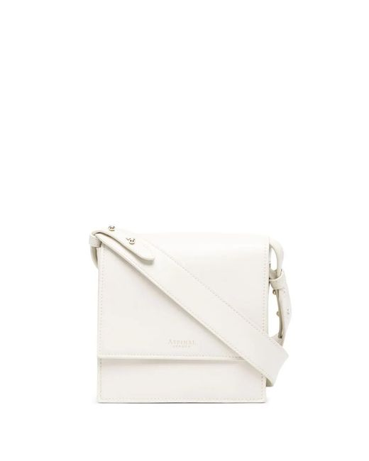 Aspinal White Coco Crossbody Bag