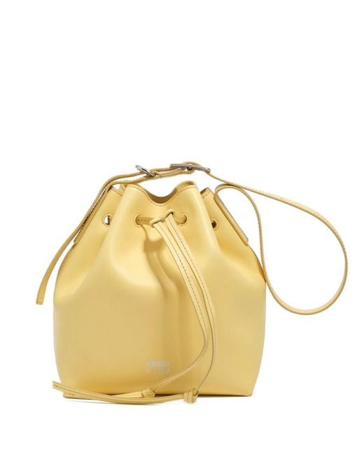 Bimba Y Lola Metallic Large Drawstring Bucket Bag