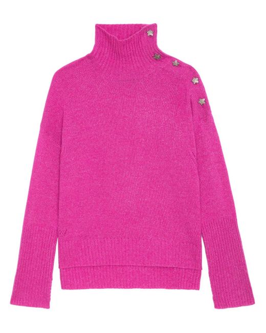 Zadig & Voltaire Pink Alma Bijoux Pullover