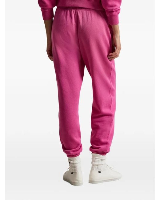 Polo Ralph Lauren Pink Drawstring Fleece Track Pants
