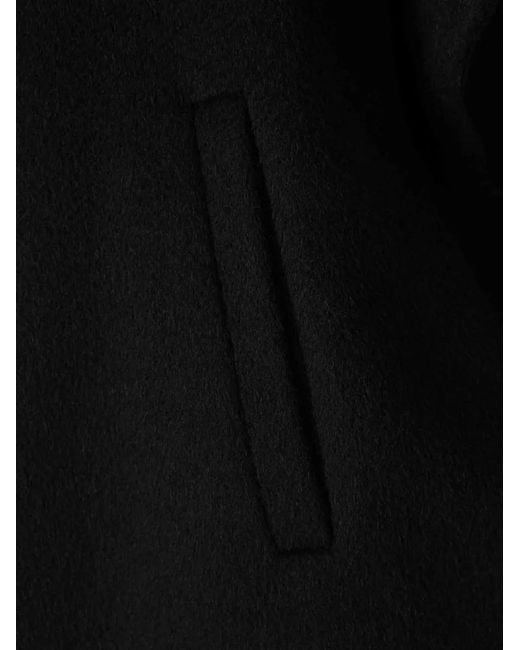Herno Black Short-Sleeve High-Neck Jacket