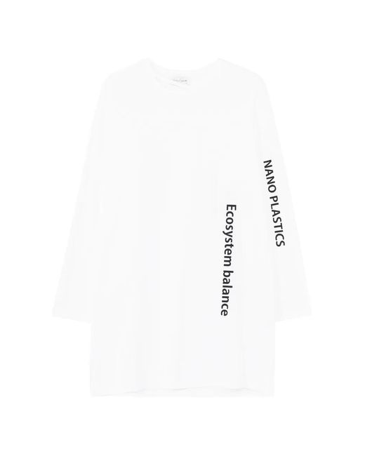 Yohji Yamamoto White Long-Sleeve T-Shirt for men