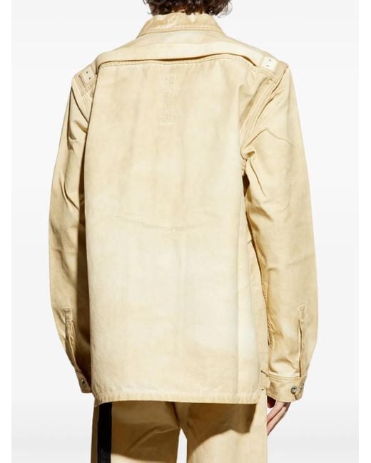 Sobrecamisa Hollywood Rick Owens de hombre de color Natural