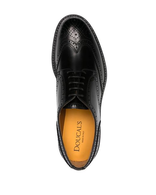 Brogues di Doucal's in Black da Uomo