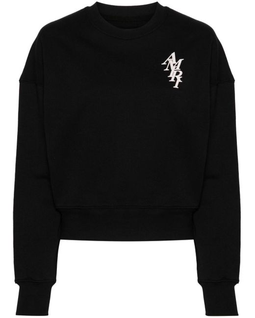 Amiri Katoenen Sweater Met Logoprint in het Black