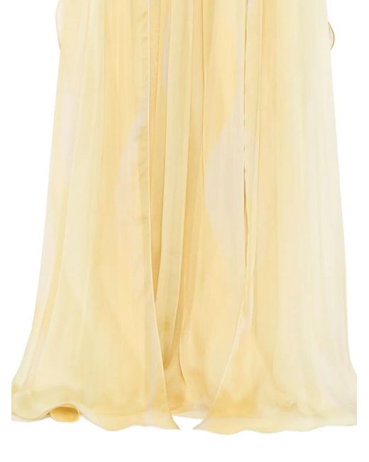 Elie Saab プリント ドレス Metallic