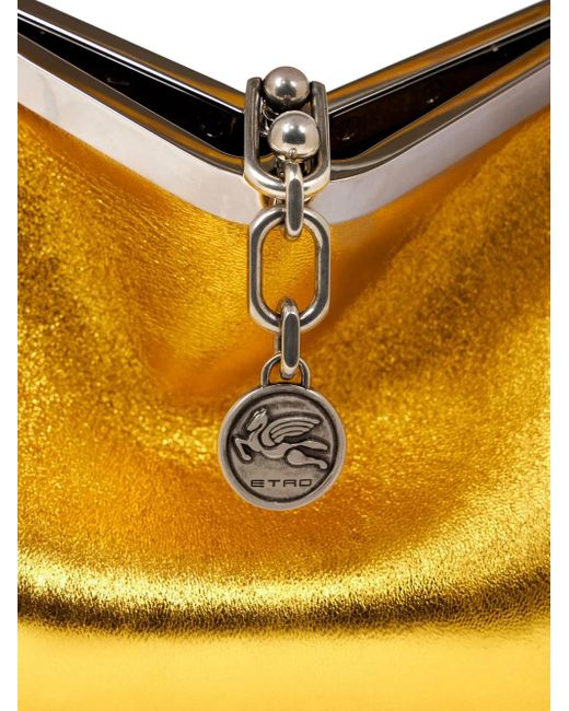 Etro Yellow Small Vela Shoulder Bag
