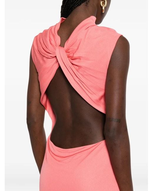 Tom Ford Pink Cut-Out Maxi Dress