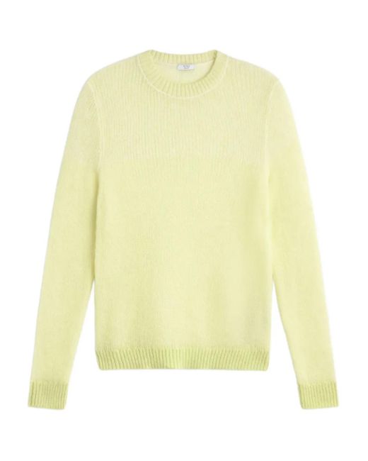 Peserico Yellow Ribbed-Knit Jumper