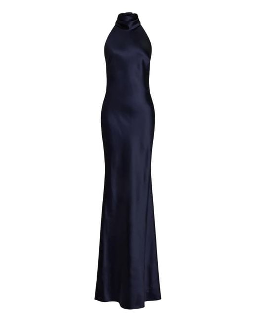Ralph Lauren サテン ドレス Blue