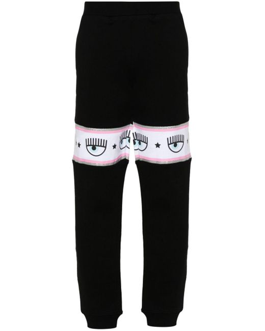 Pantalones de chándal con logo Chiara Ferragni de color Black
