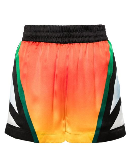 Casablancabrand Zijden Shorts in het Orange