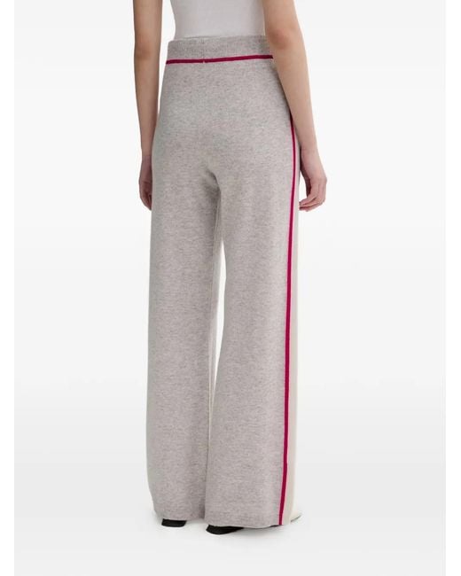From Future Gray Side-Stripe Drawstring Track Pants