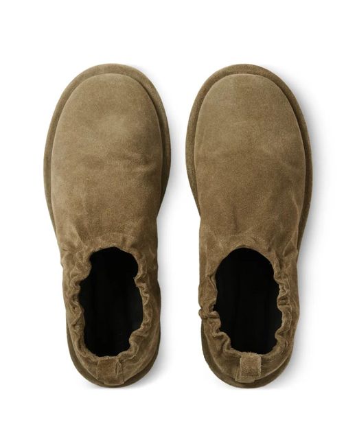 Studio Nicholson Brown Korine Elasticated Heel Suede Loafers for men