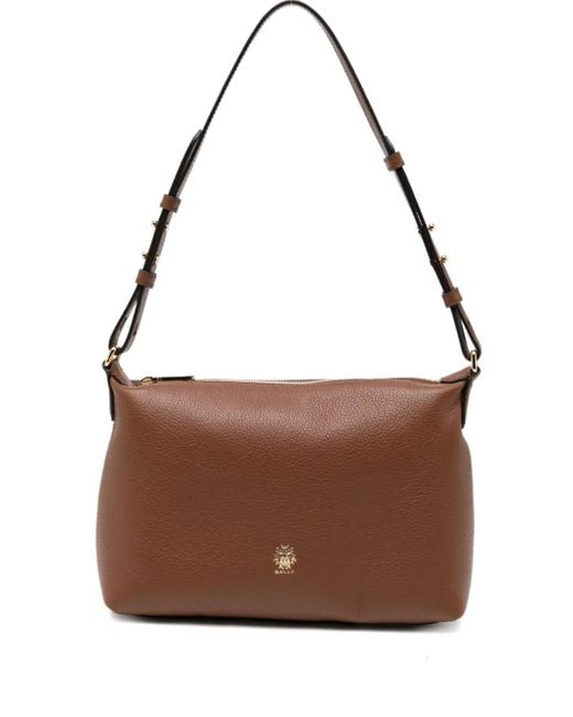 Bally レザー ハンドバッグ Brown