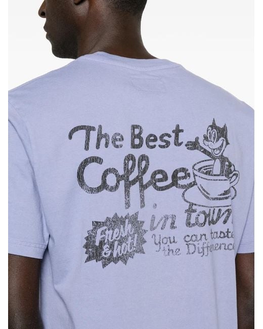 Bowery Supply Co. Blue Graphic-Print T-Shirt for men