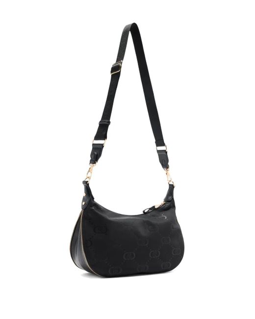 Liu Jo Black Medium Logo-print Zip Shoulder Bag