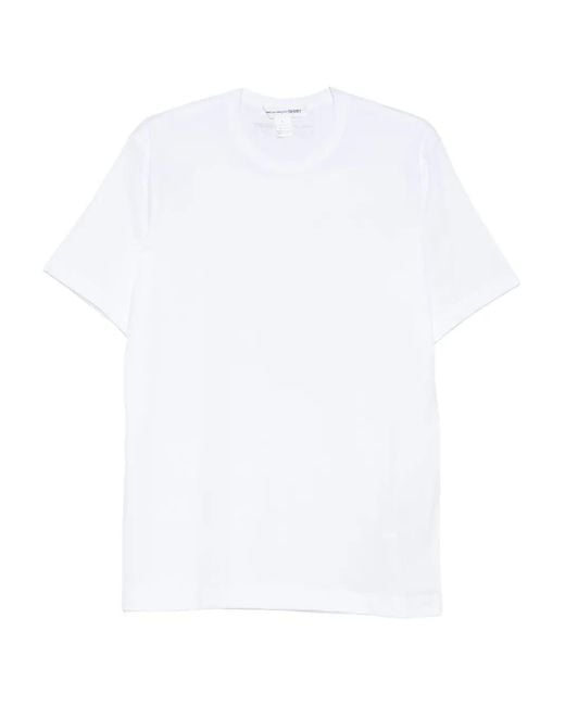 T-Shirt En Coton À Logo Imprimé Comme des Garçons en coloris White