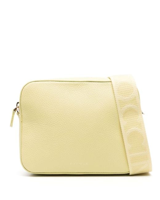 Coccinelle Natural Logo-stamp Leather Crossbody Bag