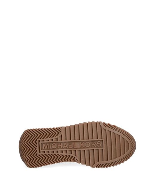 MICHAEL Michael Kors White Rhodes Logo-Pattern Sneakers