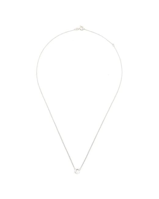 Le Gramme White Collier À Pendentif À Design D'Initiale for men