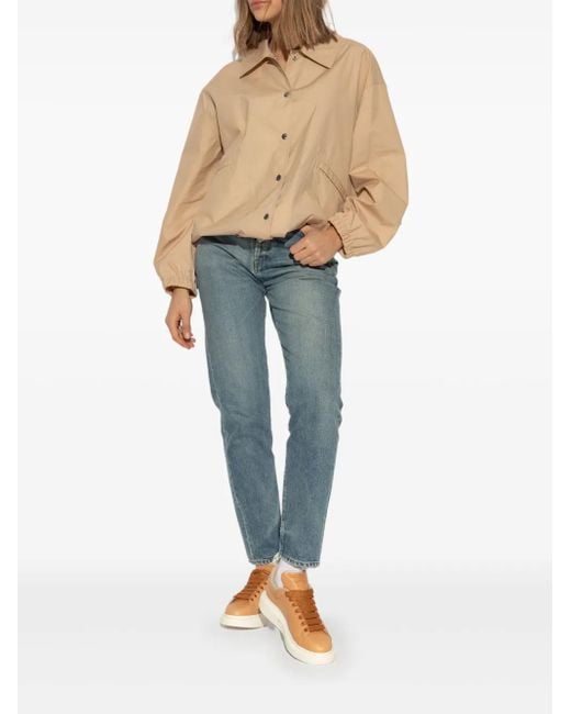 McQueen Brown Oversized Retro Sneakers