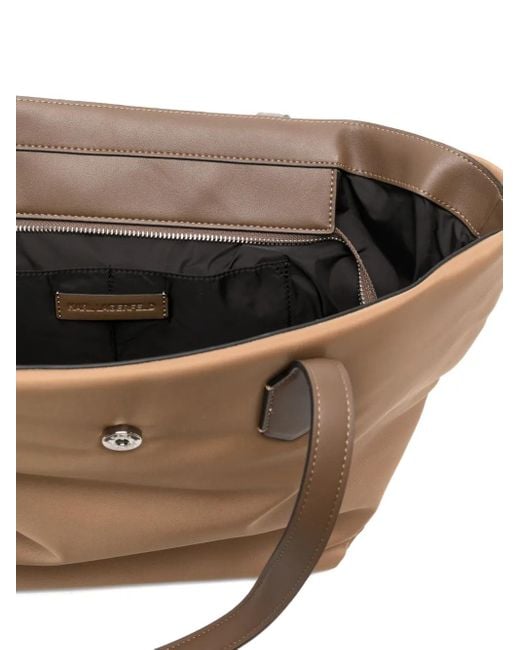 Karl Lagerfeld Brown Signature Tote Bag