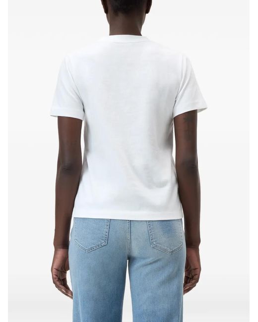 Closed White Embroidered Basic T-Shirt