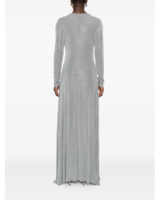 ELEH Pleated Maxi Dress in Gray | Lyst ELEH Pleated Maxi Dress in Gray | Lyst