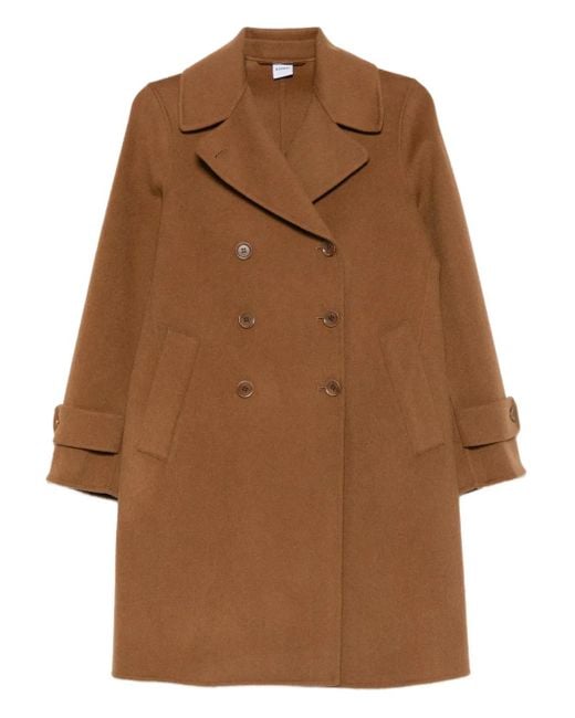 Abrigo Con Doble Botonadura Aspesi de color Brown