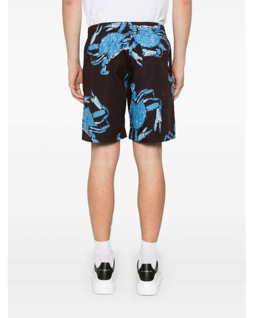 Bermudas Con Estampado Gráfico MSGM de hombre de color Blue