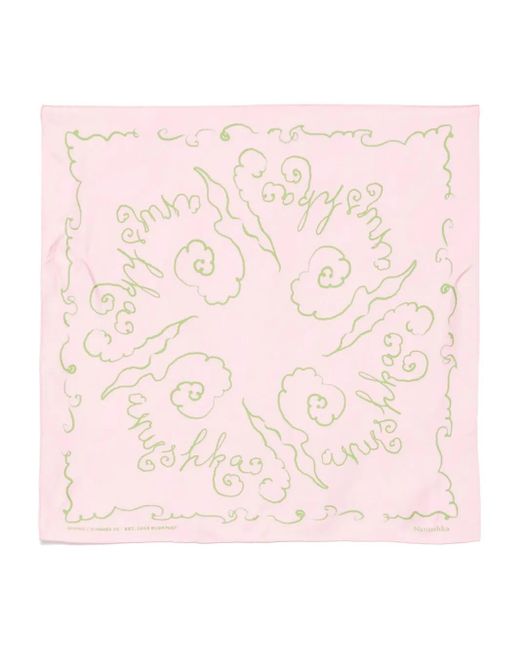 Nanushka シルクスカーフ Pink