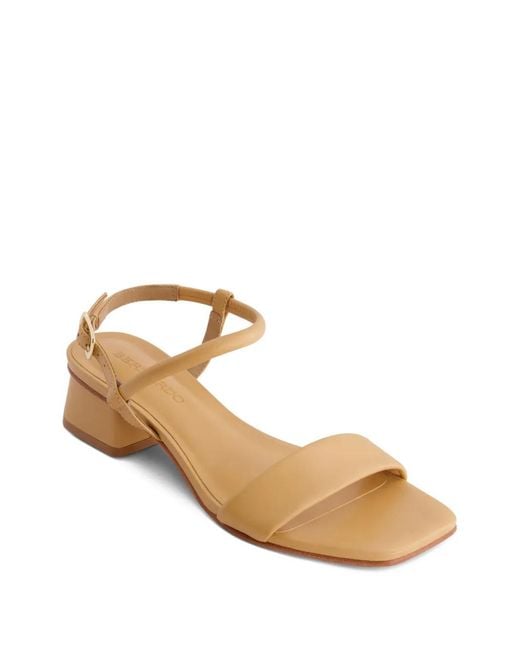 Bernardo Natural Josei Square-Toe Sandals