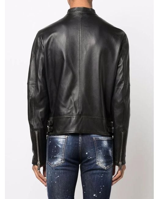 DSquared² Leren Jack in het Black voor heren